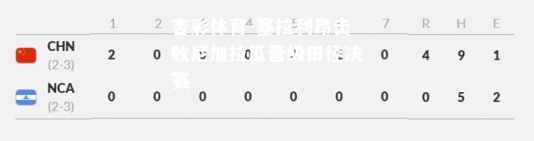 杏彩体育-塞拉利昂击败尼加拉瓜晋级田径决赛